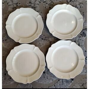 Set of 4 Red-Cliff Ironstone HEIRLOOM White Dinner Plates 11” Fine China